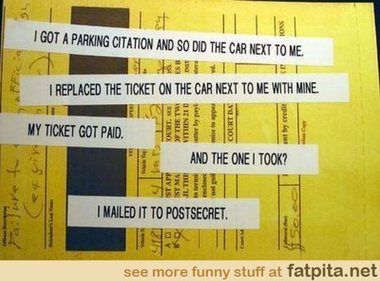 How to get your parking tickets paid : r/pics